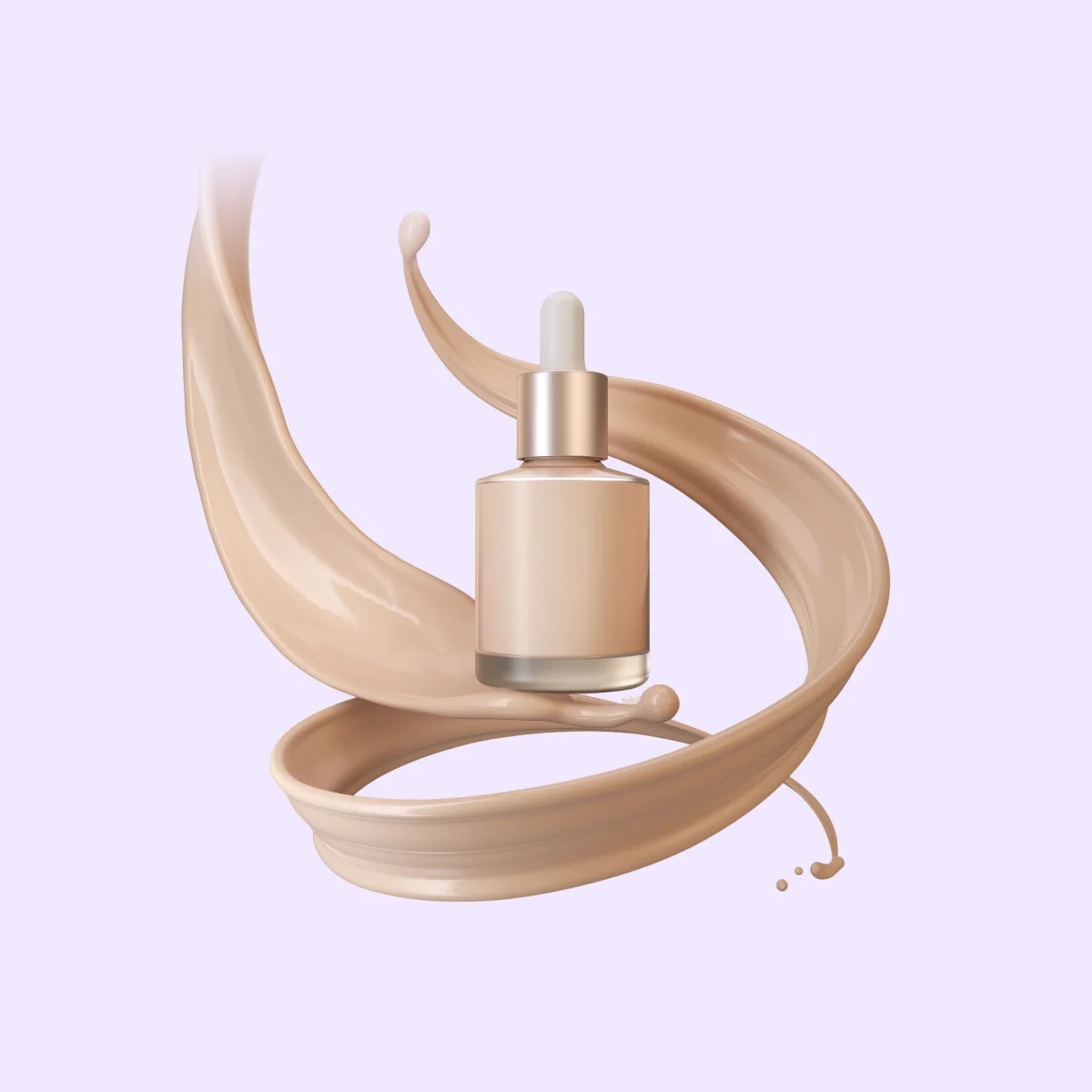 Concealer cosmetic product with liquid foundation